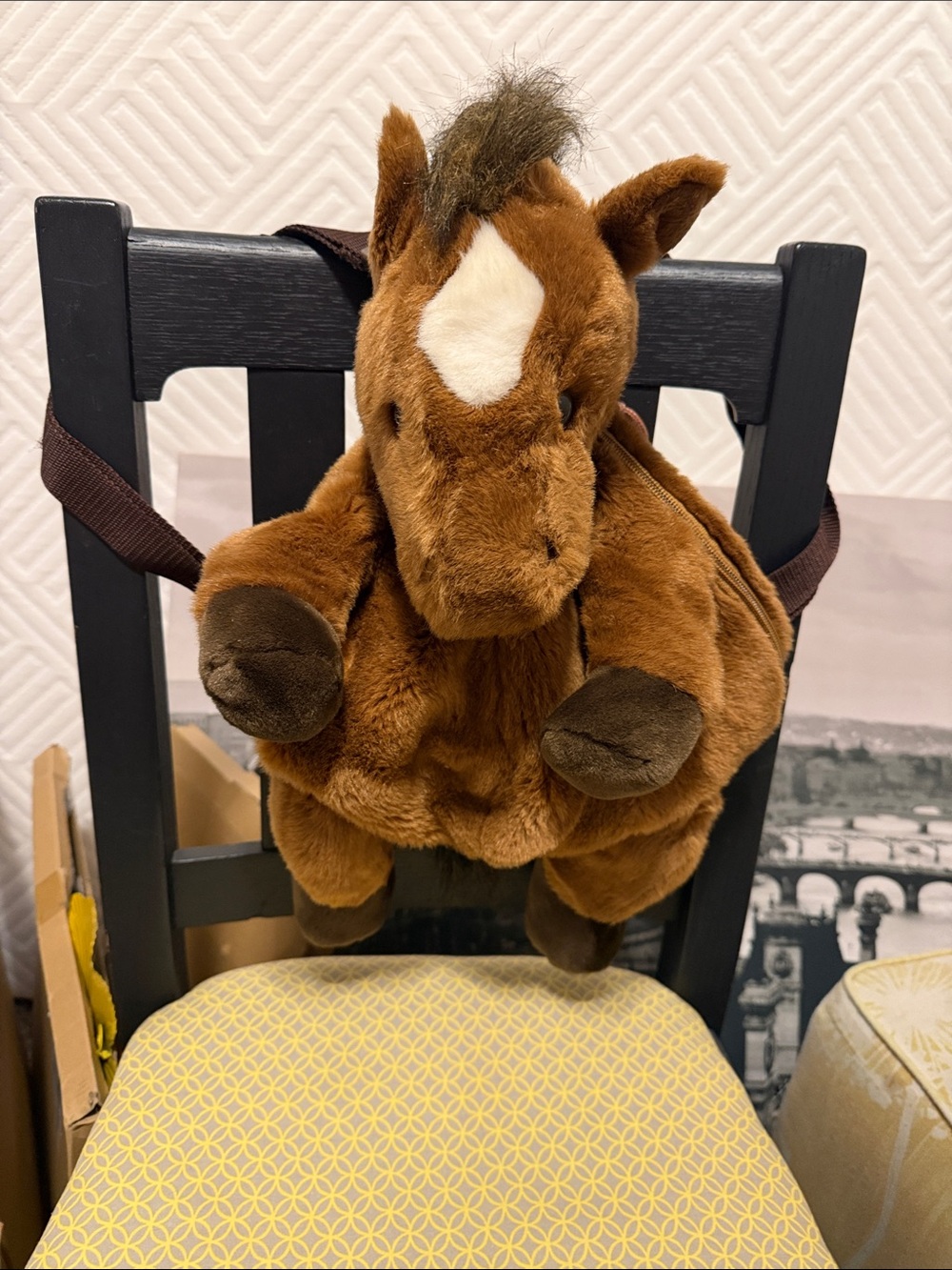 Plush Brown Horse kids backpack 🎒 - Picture 2 of 2
